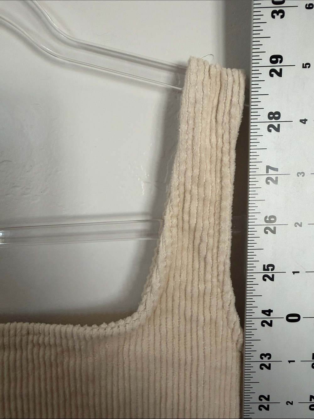 Forever 21 Cream Corduroy Square Neck Mini Dress - Picture 6 of 7